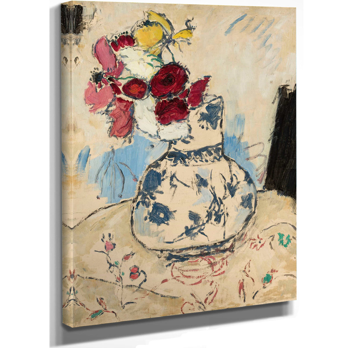 Flowers In A Flower Vase by Tadeusz Makowski