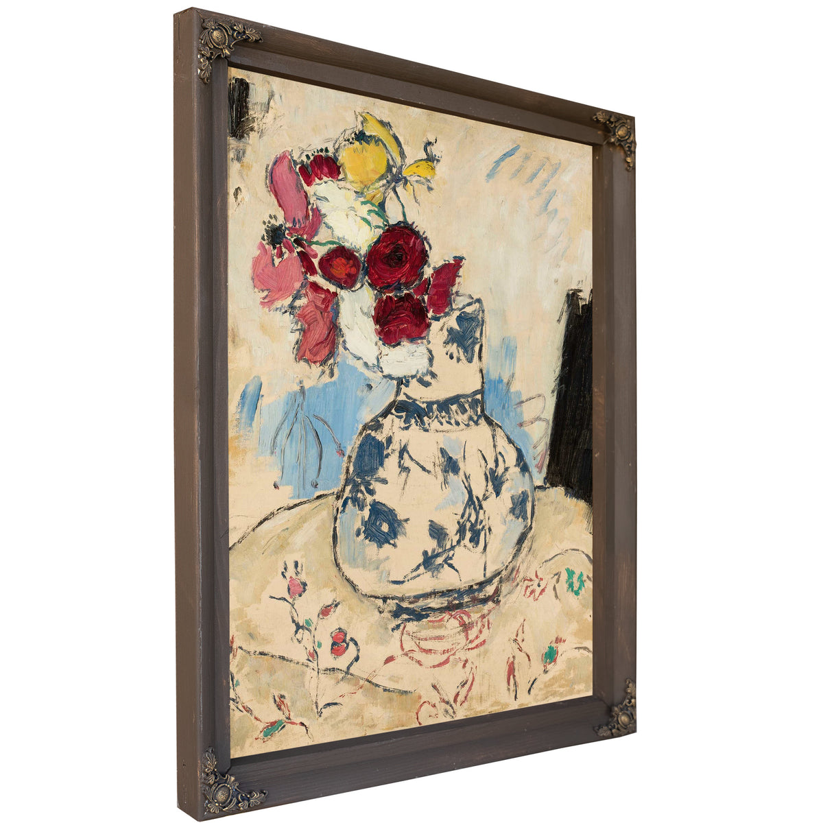 Flowers In A Flower Vase by Tadeusz Makowski