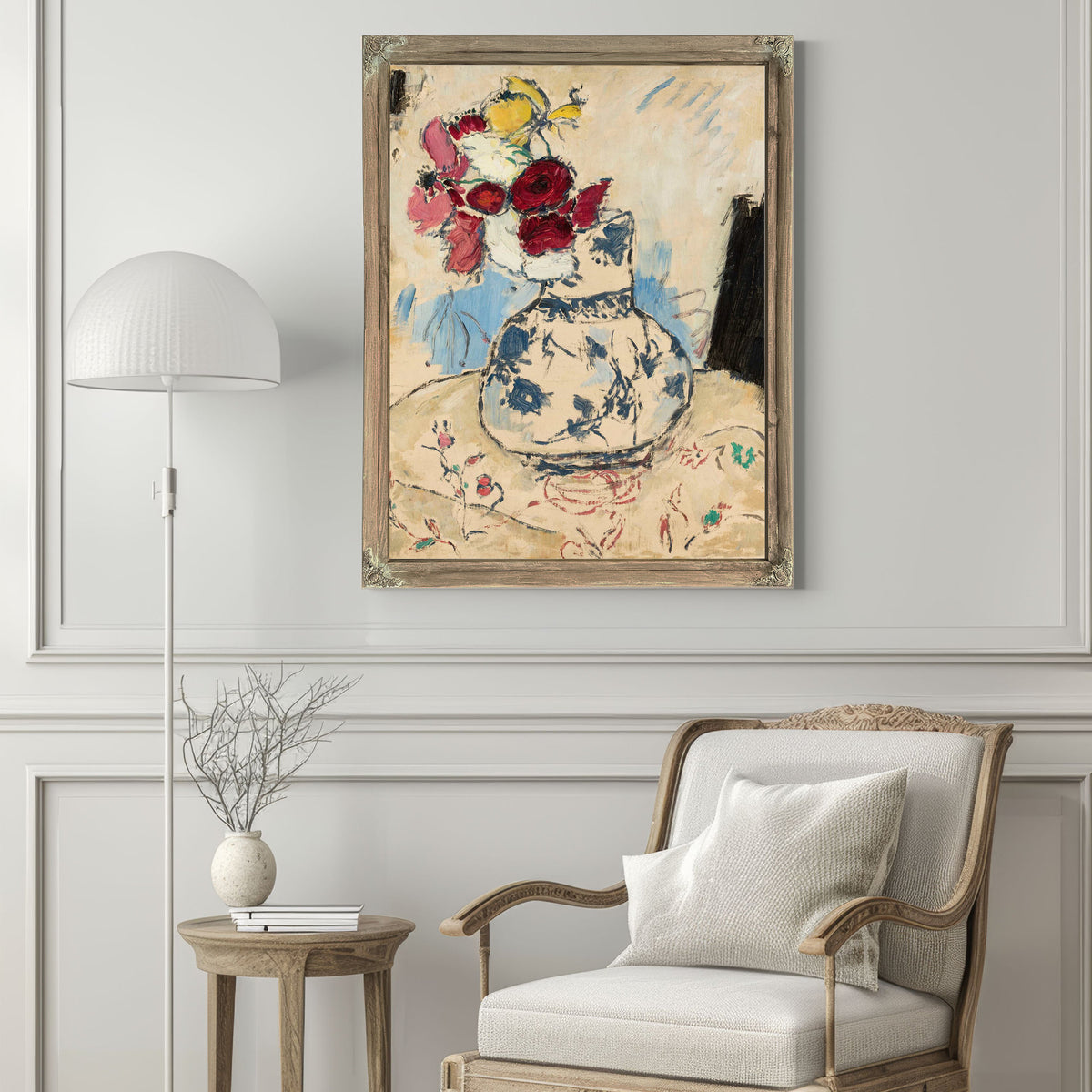 Flowers In A Flower Vase by Tadeusz Makowski