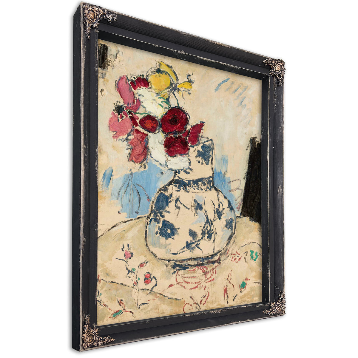 Flowers In A Flower Vase by Tadeusz Makowski