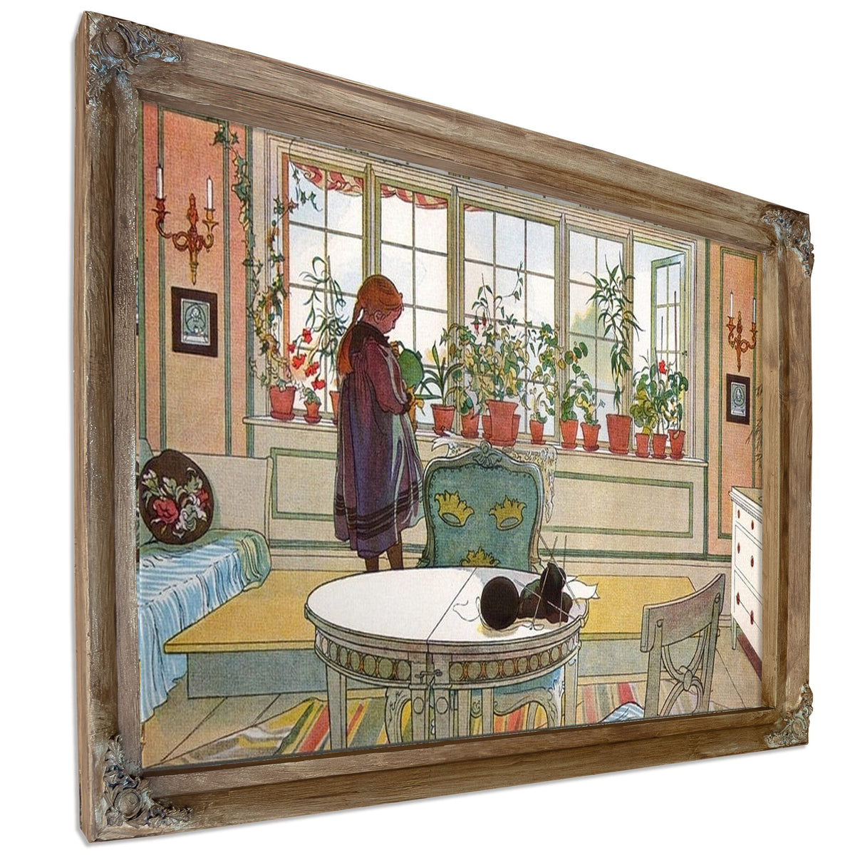Flowers On The Windowsill By Carl Larsson