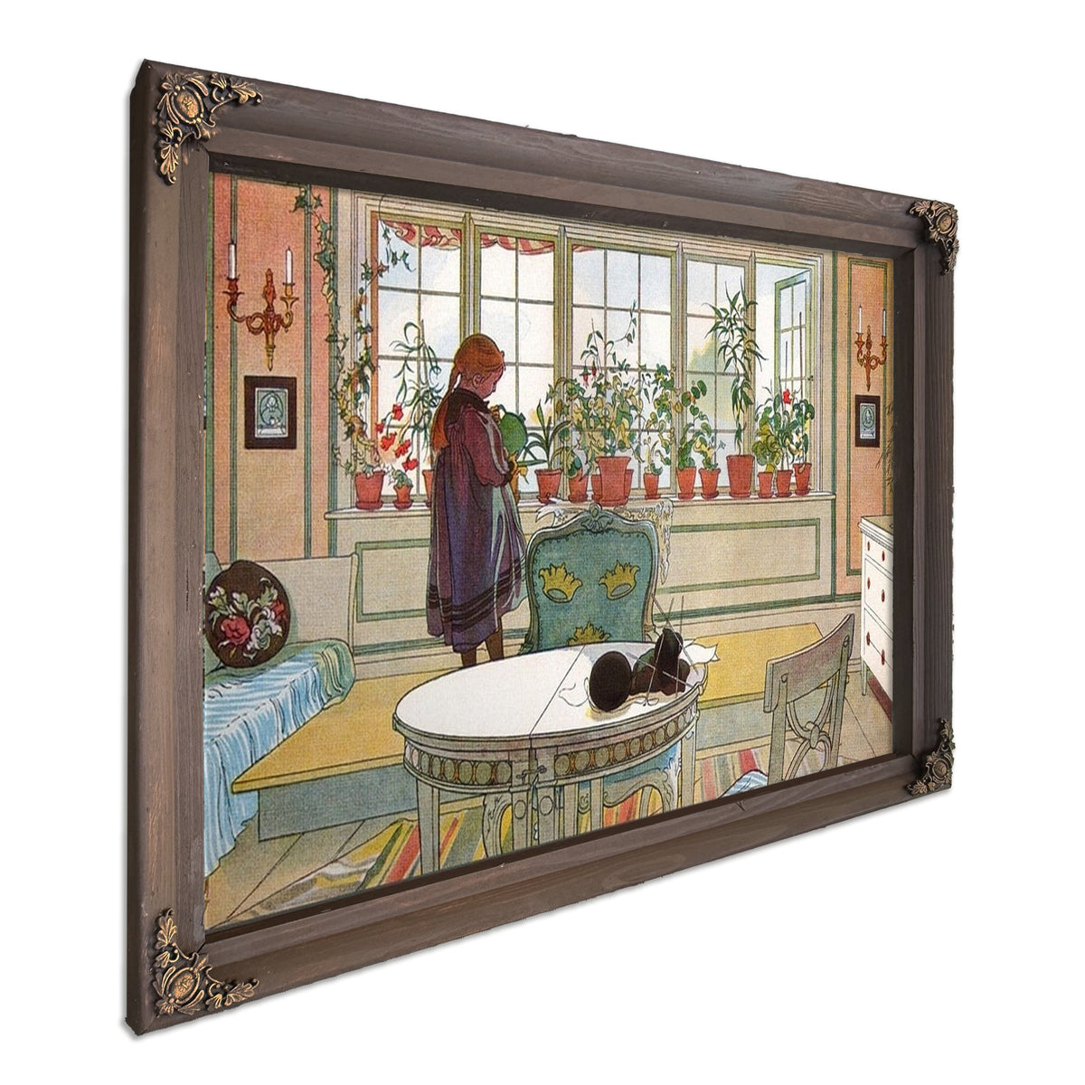 Flowers On The Windowsill By Carl Larsson