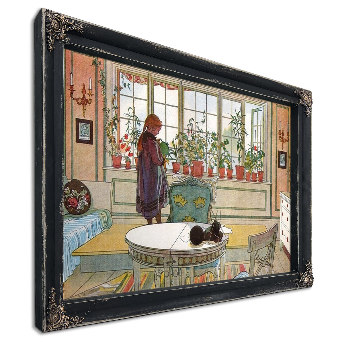 Flowers On The Windowsill By Carl Larsson