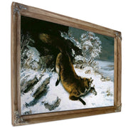 Fox In The Snow By Gusave Courbet