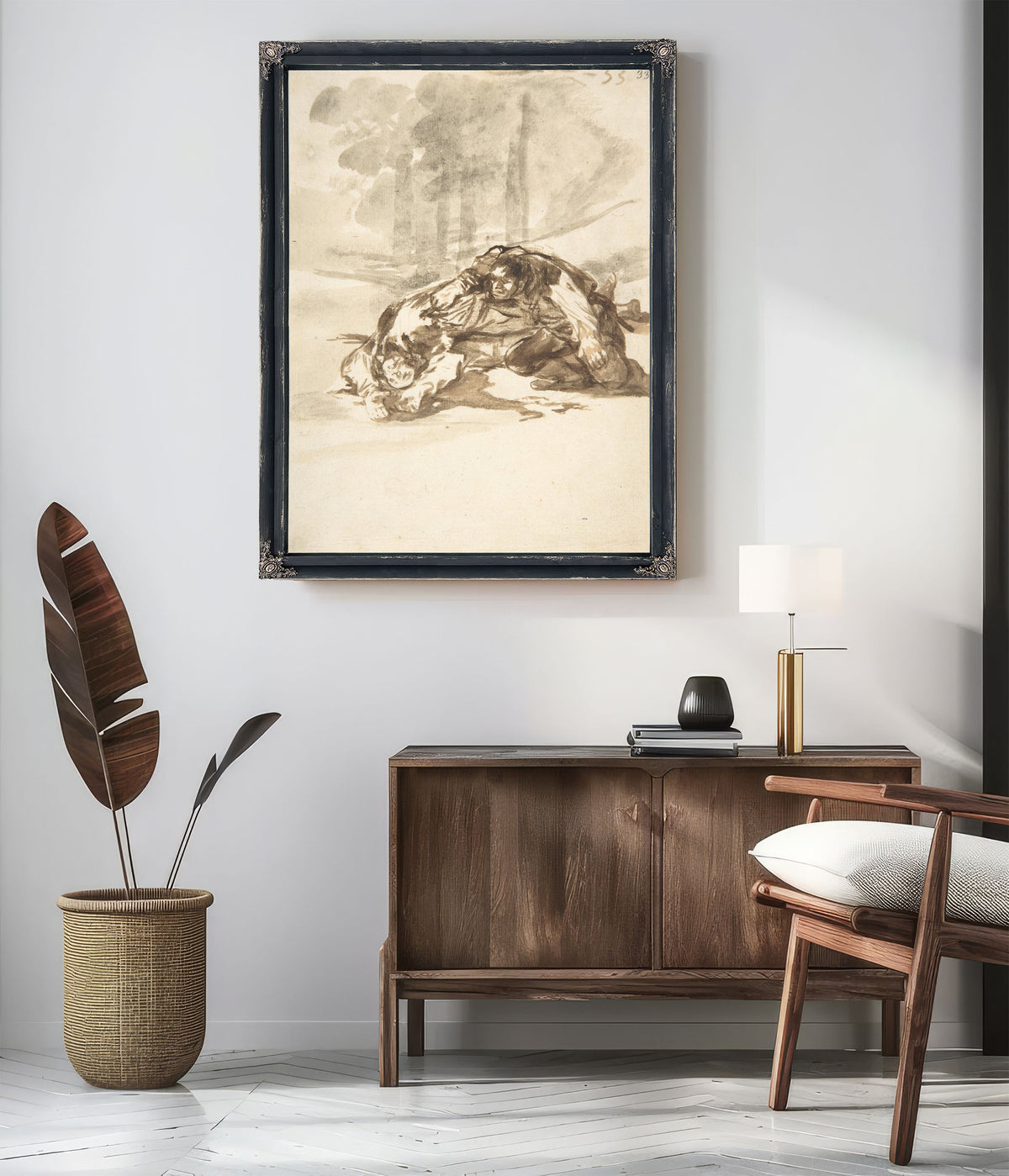 A Man Stabbing Another Ca 181220 By Francisco de Goya