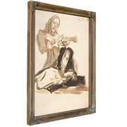 A Nun Frightened a Ghost Playing By Francisco de Goya
