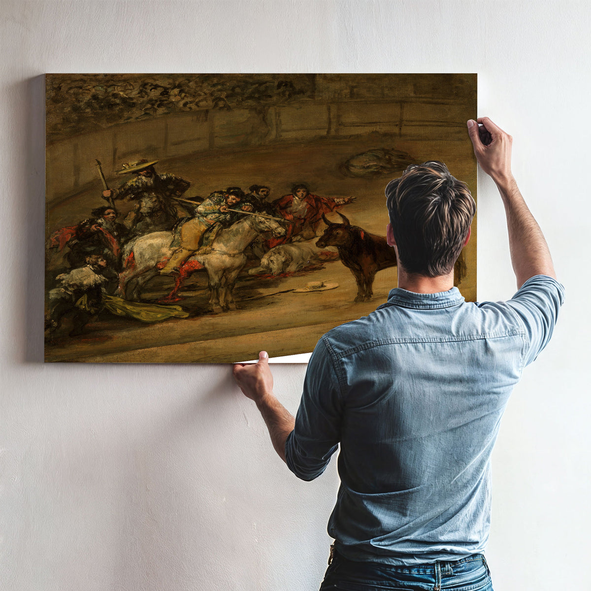 Bullfight Suerte de Varas By Francisco de Goya