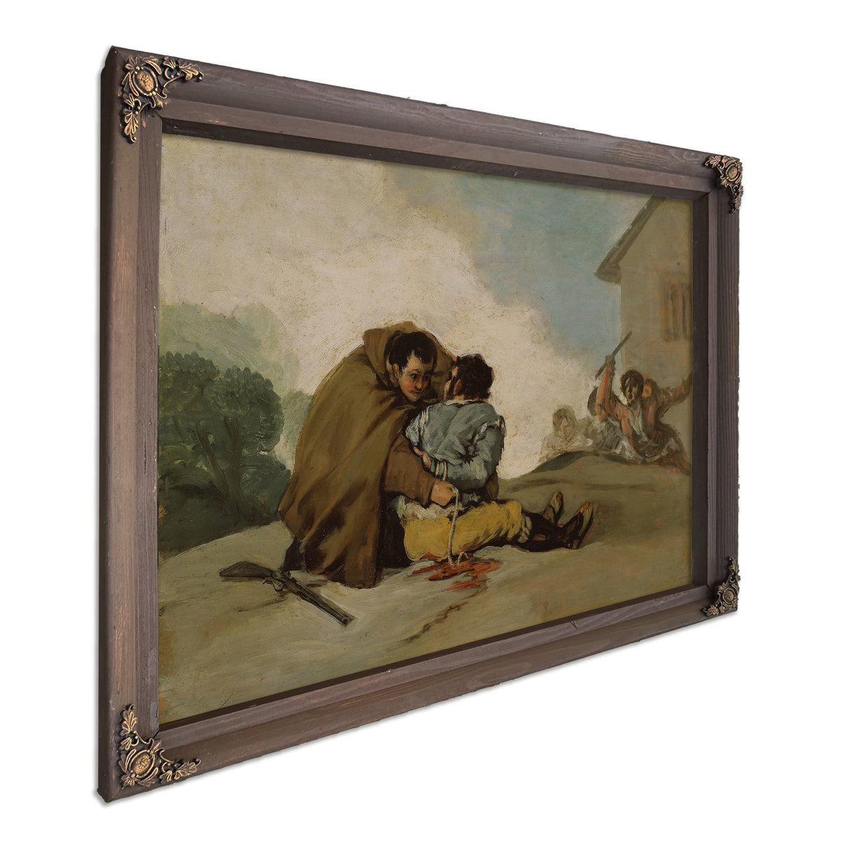 Friar Pedro Binds El Maragato a Rope C By Francisco de Goya