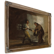 Friar Pedro Offers Shoes to El By Francisco de Goya