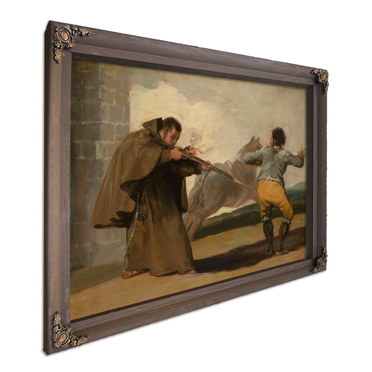 Friar Pedro Shoots El Maragato As His By Francisco de Goya