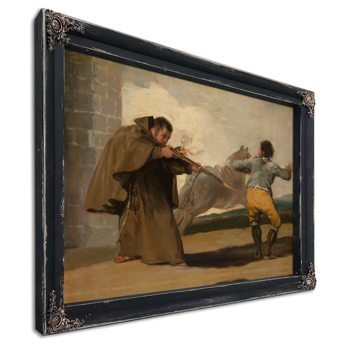 Friar Pedro Shoots El Maragato As His By Francisco de Goya