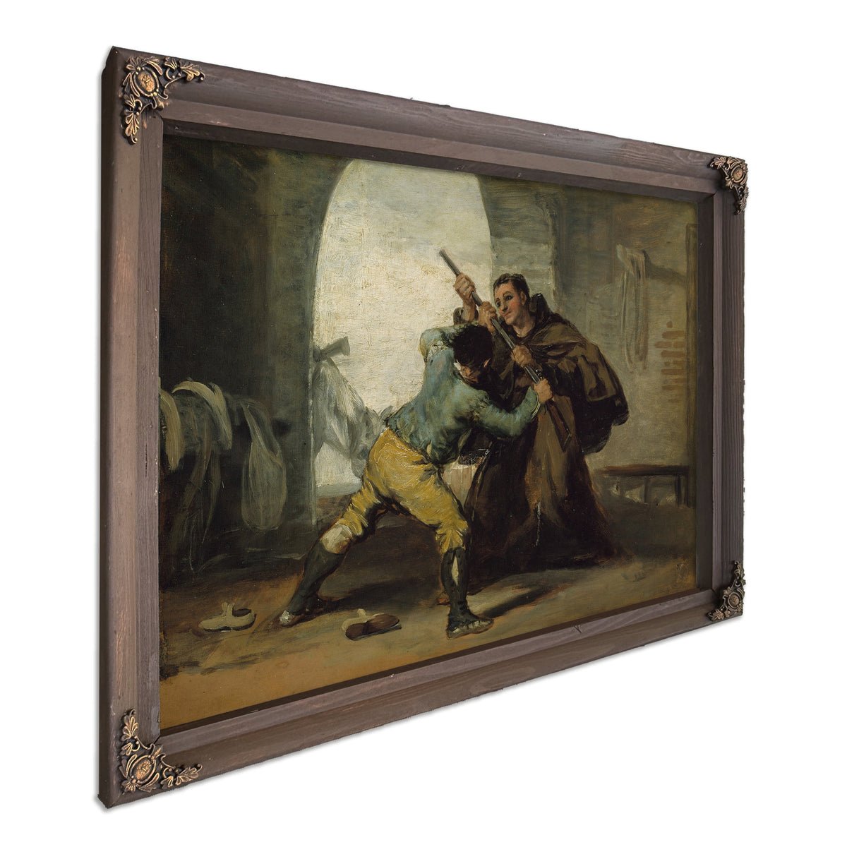 Friar Pedro Wrests Gun El Maragato C By Francisco de Goya