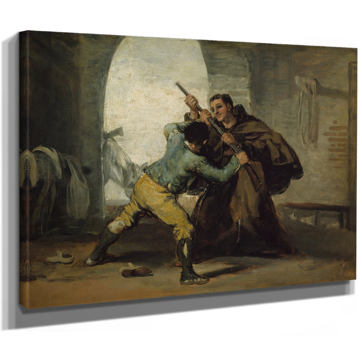 Friar Pedro Wrests Gun El Maragato C By Francisco de Goya