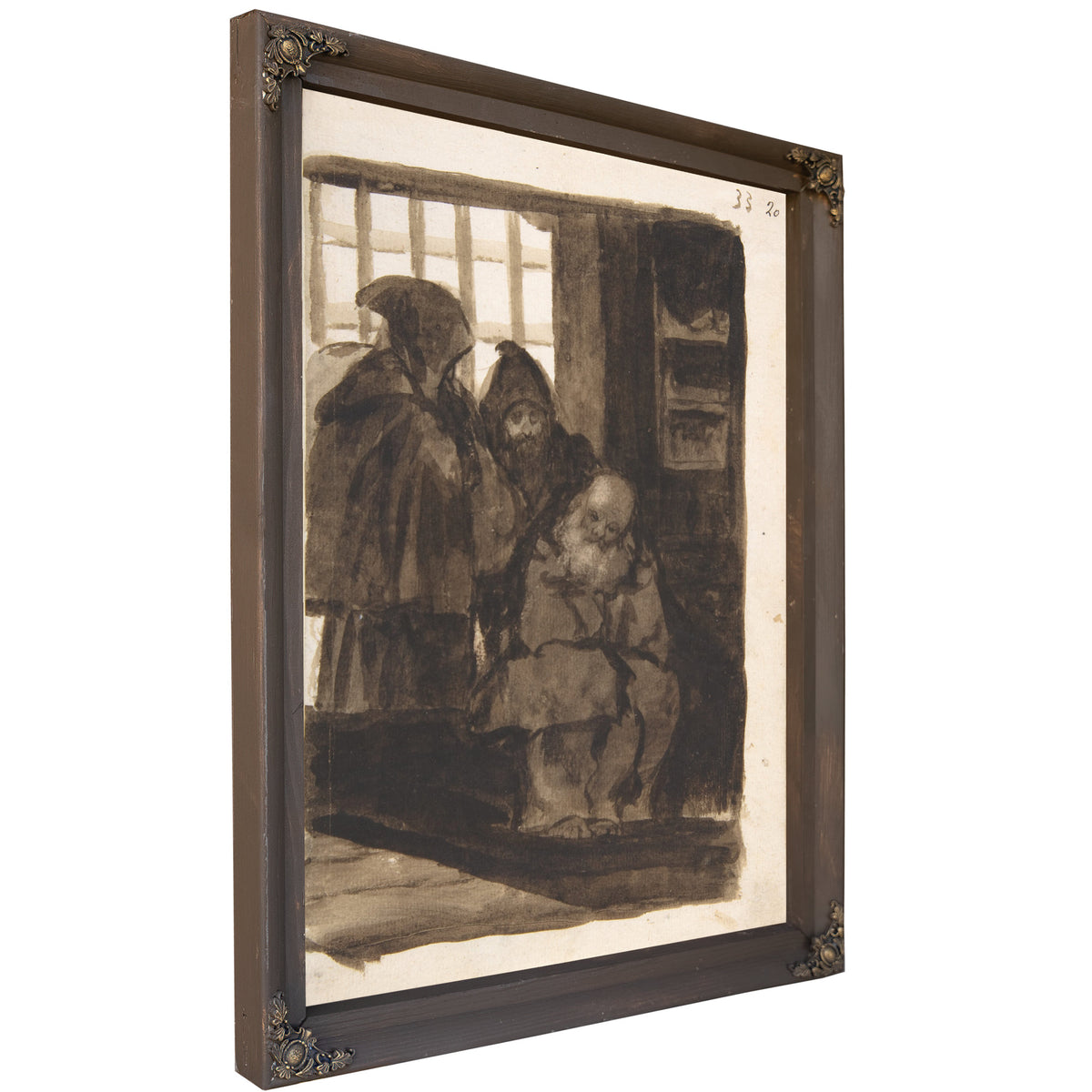 Monks an Interior Ca 181220 By Francisco de Goya