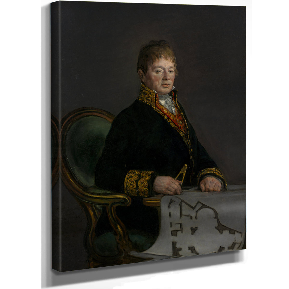 Portrait Don Juan Antonio Cuervo 1819 By Francisco de Goya
