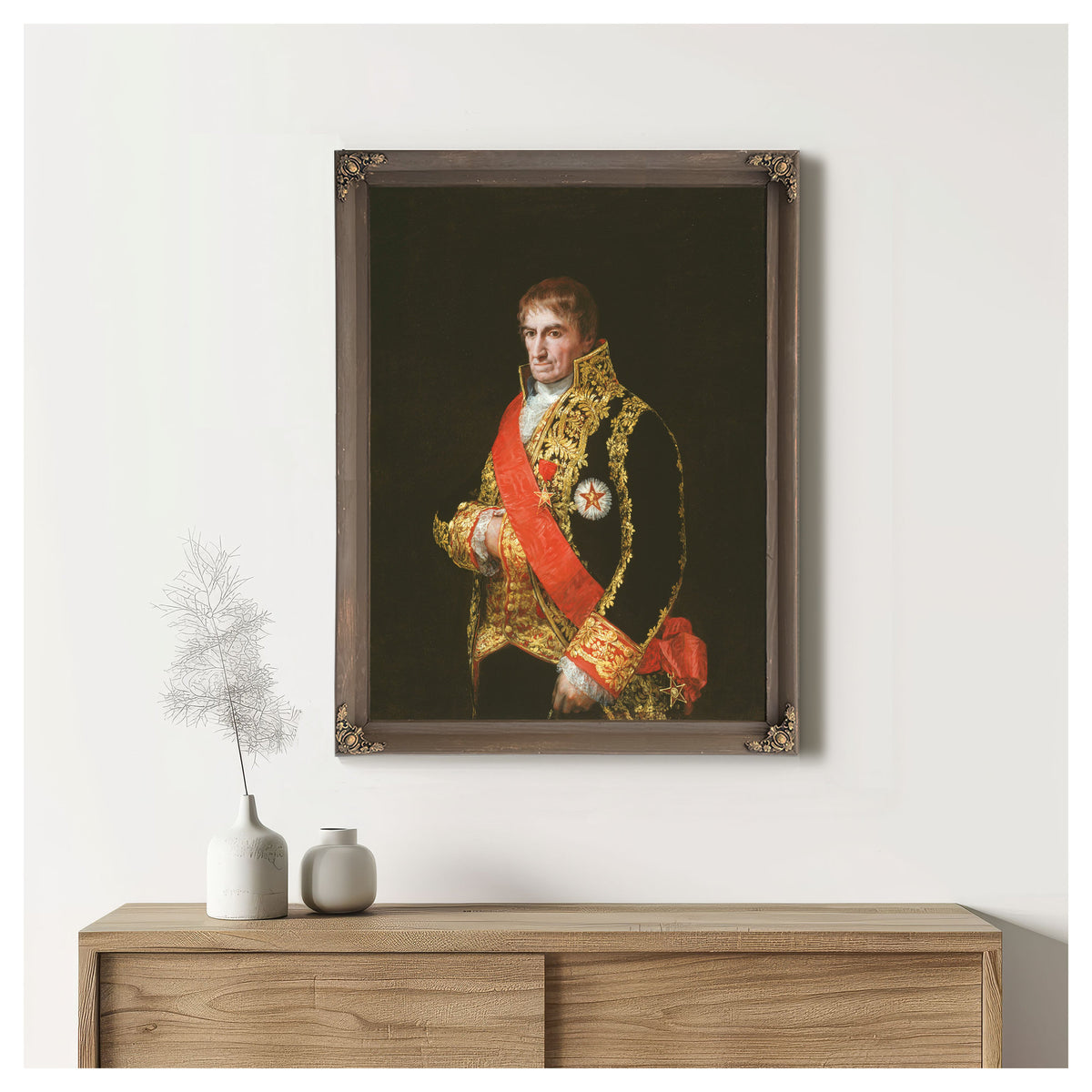 Portrait General Jose Manuel Romero C By Francisco de Goya