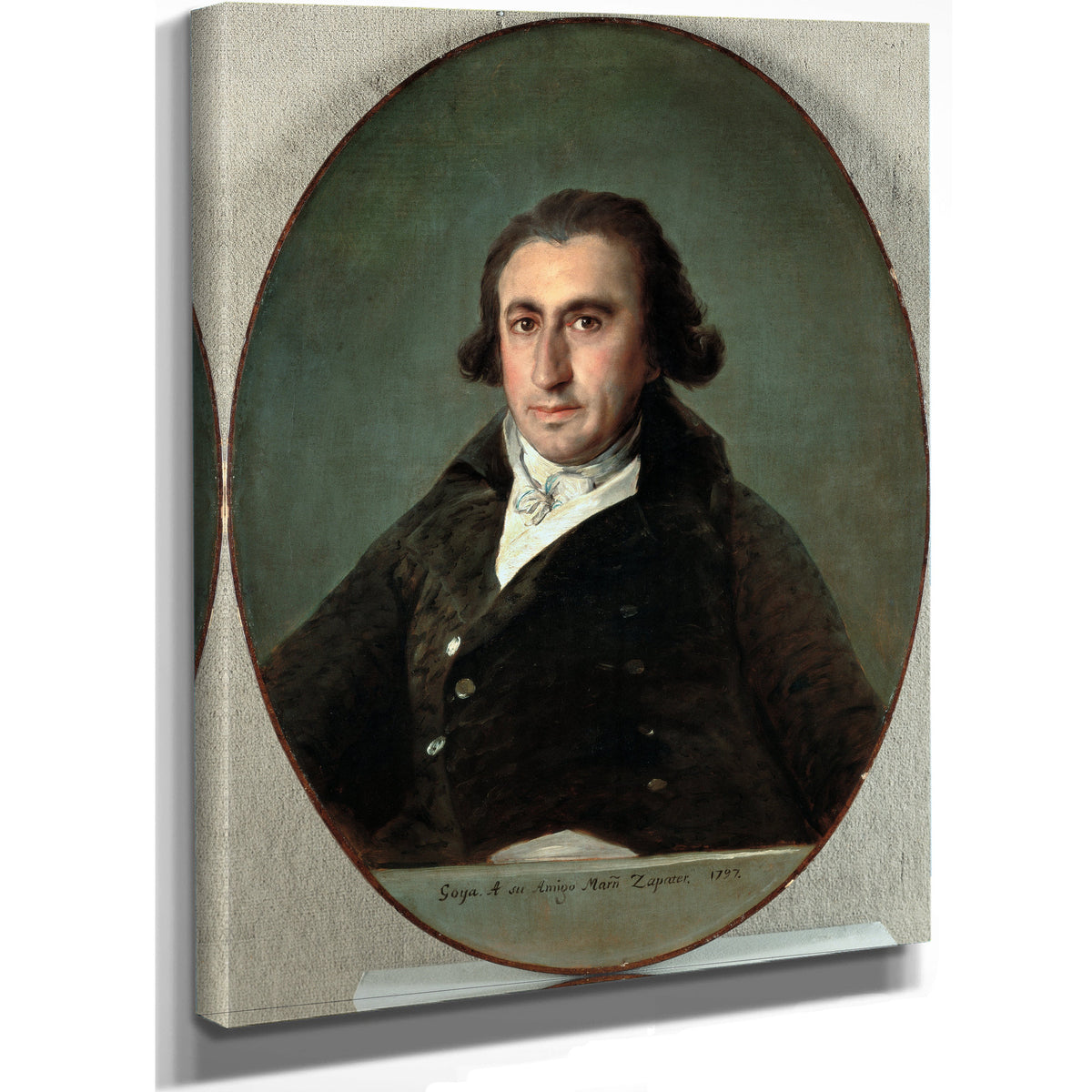 Portrait Martin Zapater 1797 By Francisco de Goya