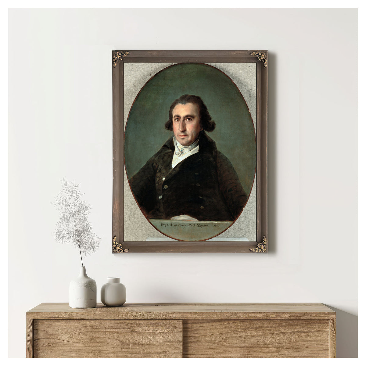 Portrait Martin Zapater 1797 By Francisco de Goya