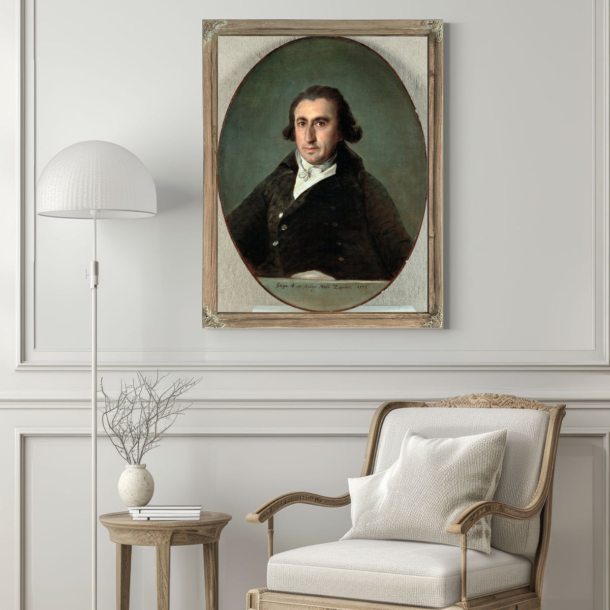 Portrait Martin Zapater 1797 By Francisco de Goya