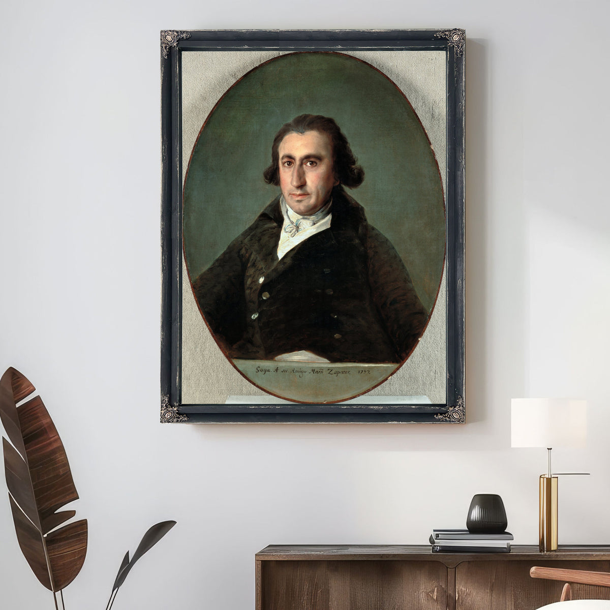 Portrait Martin Zapater 1797 By Francisco de Goya