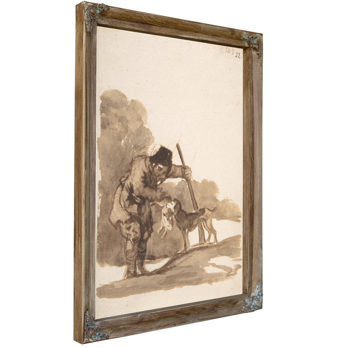 Rabbit Hunter a Retriever Ca 181220 By Francisco de Goya