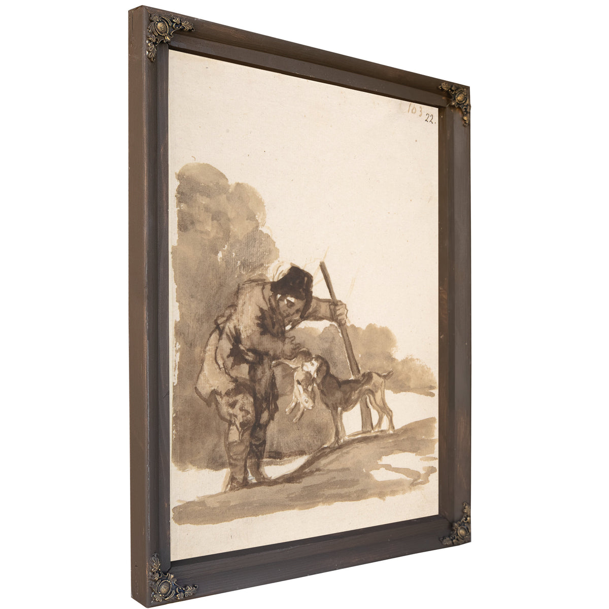 Rabbit Hunter a Retriever Ca 181220 By Francisco de Goya