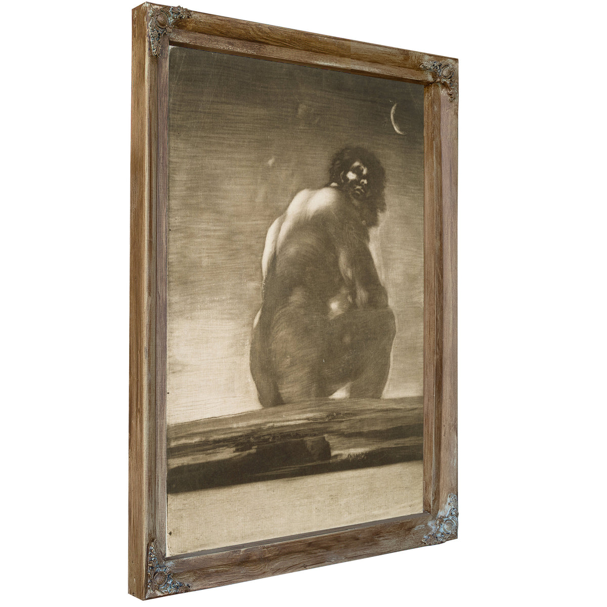 Seated Giant 1818 By Francisco de Goya