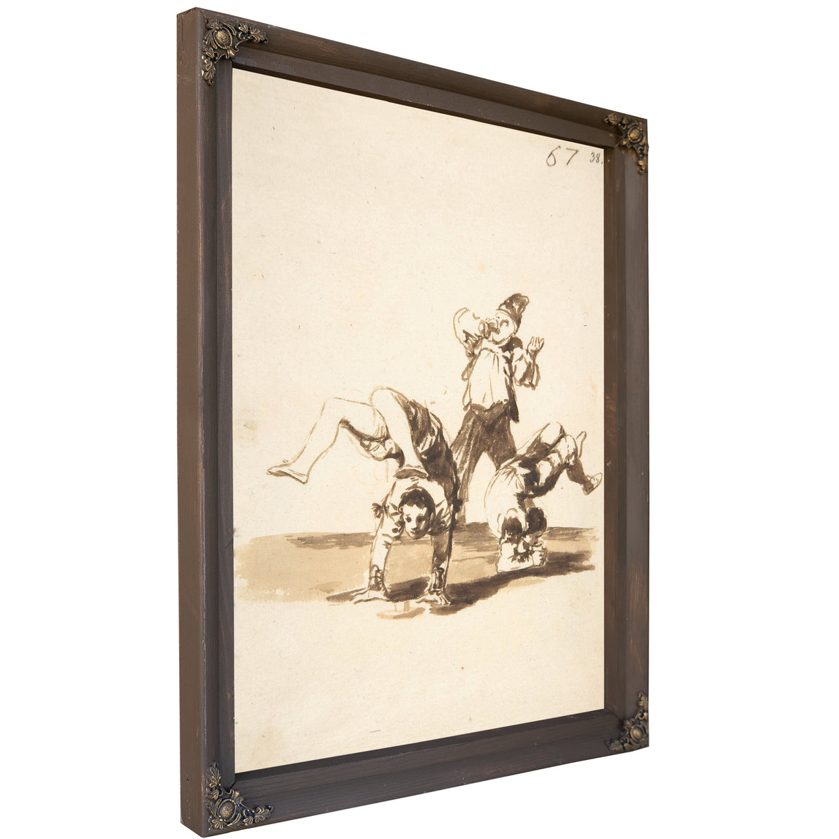 Three Acrobats Ca 181220 By Francisco de Goya