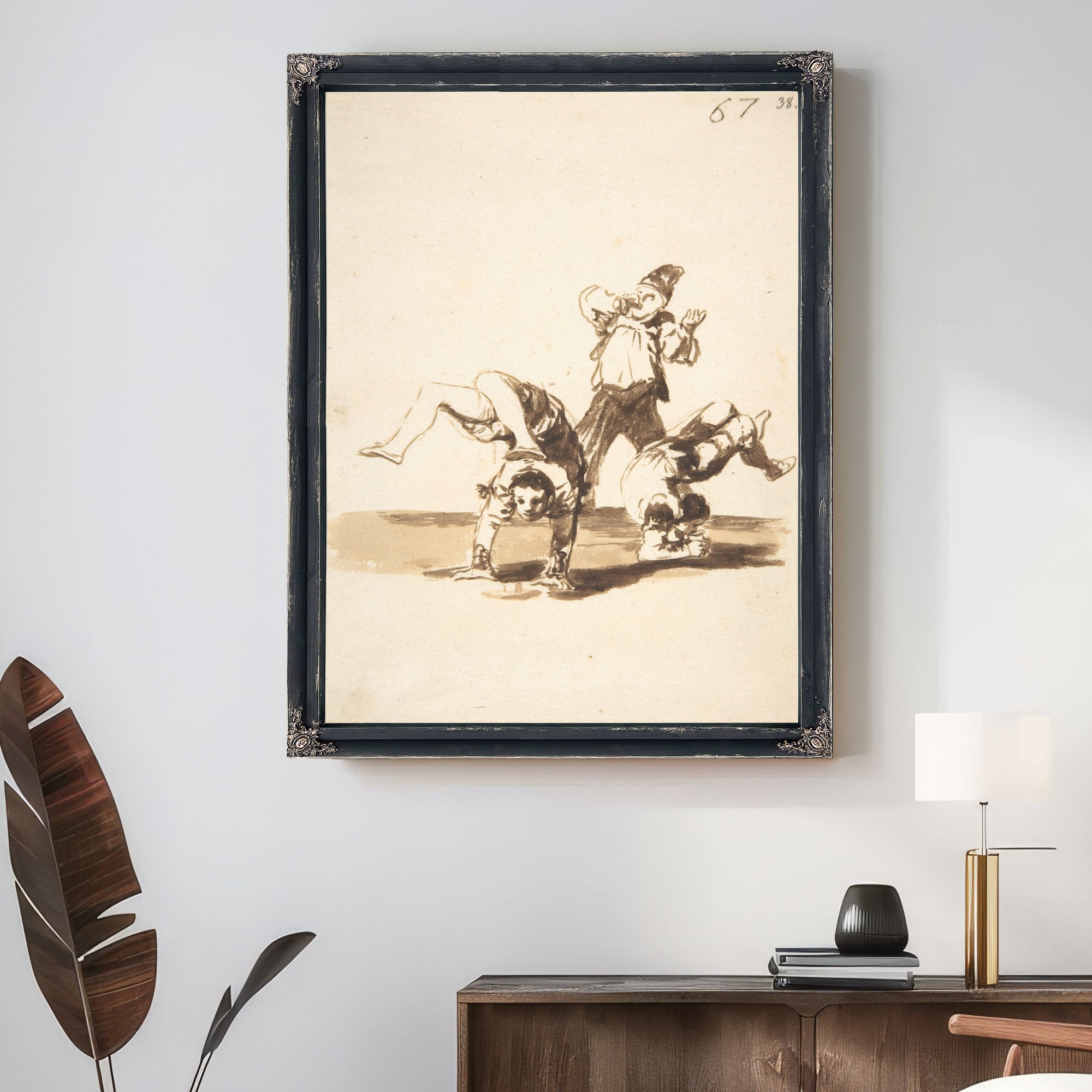 Three Acrobats Ca 181220 By Francisco de Goya