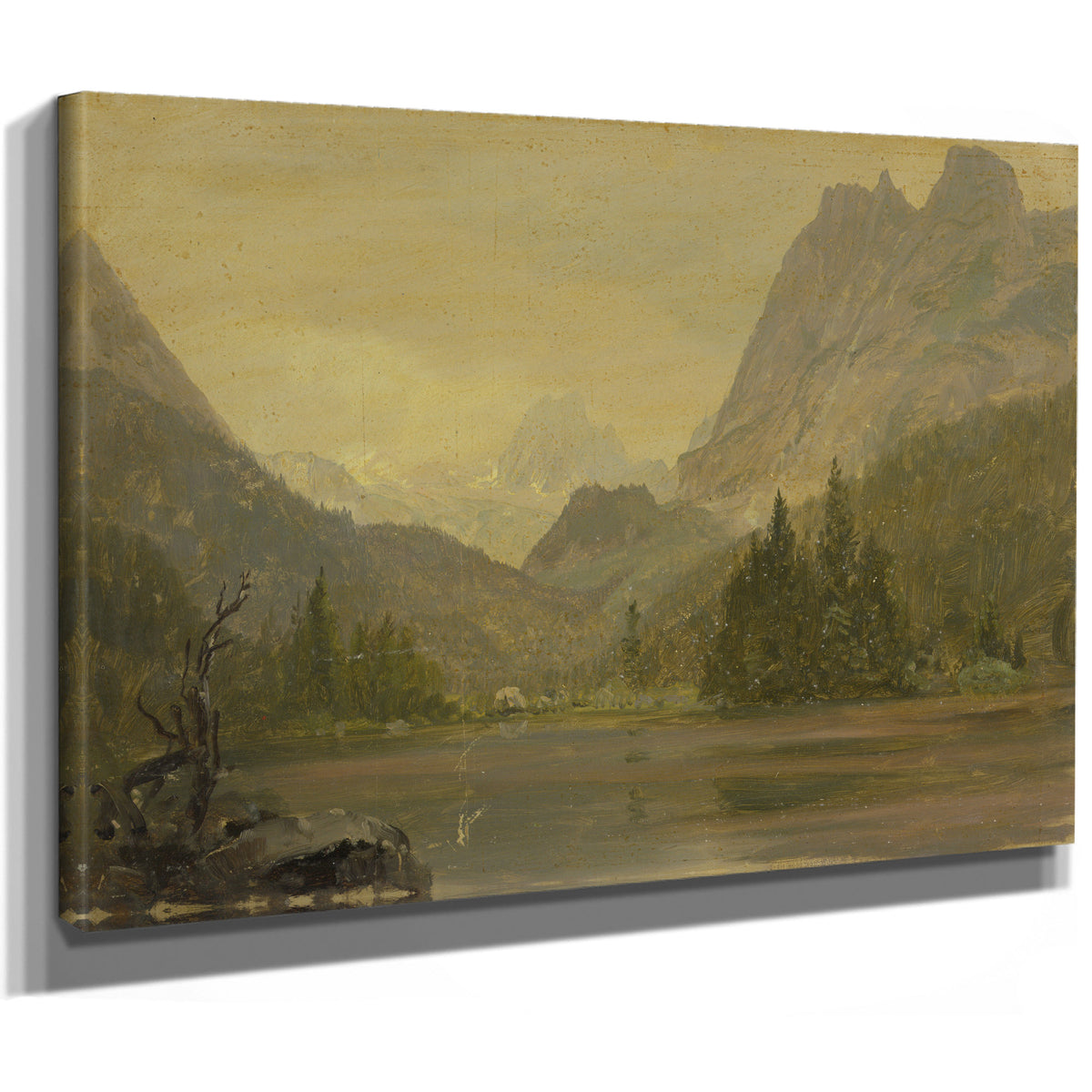 Alpine Lake Bavaria Or Switzerland By Frederic Edwin Church