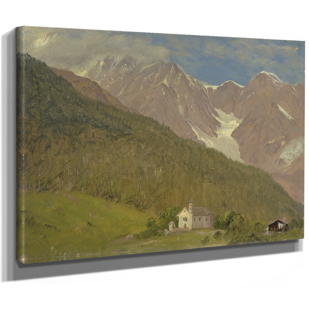An Alpine Landscape Switzerland August By Frederic Edwin Church