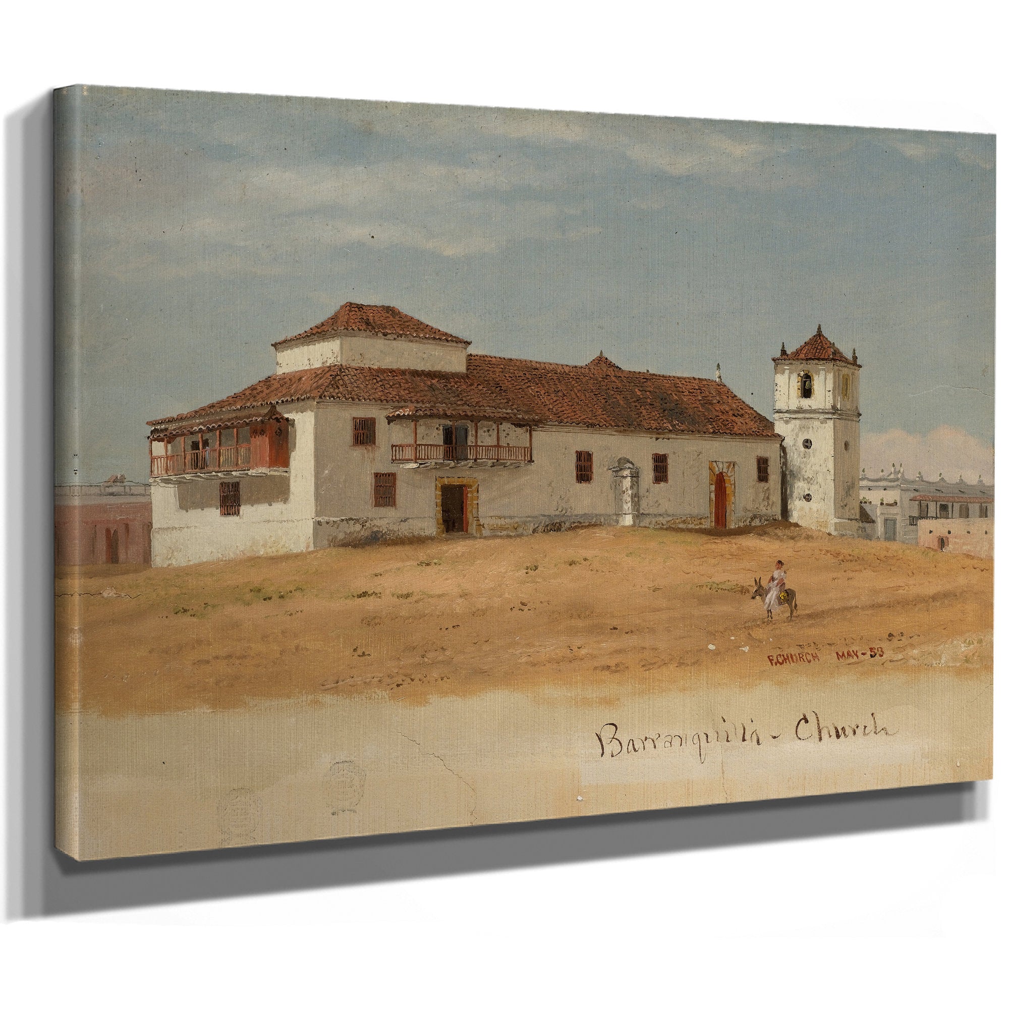Church Barranquilla Colombia May 1853 By Frederic Edwin Church