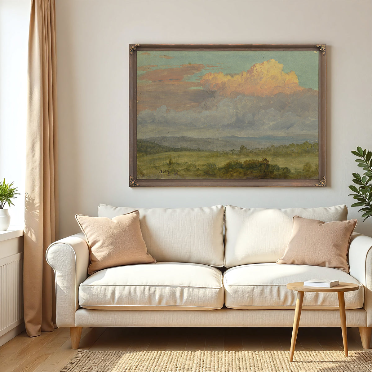 Clouds Hudson Valley New York July By Frederic Edwin Church
