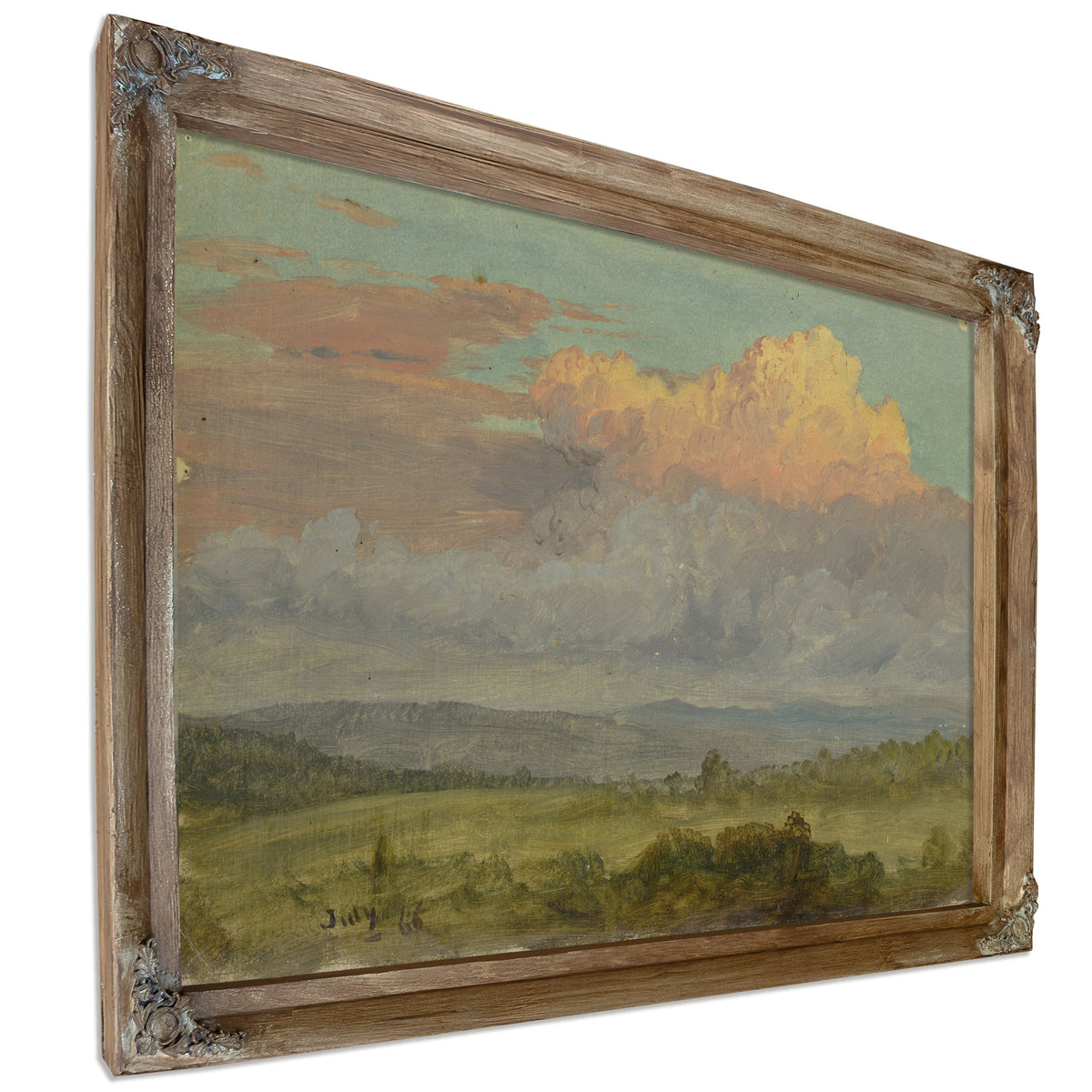 Clouds Hudson Valley New York July By Frederic Edwin Church