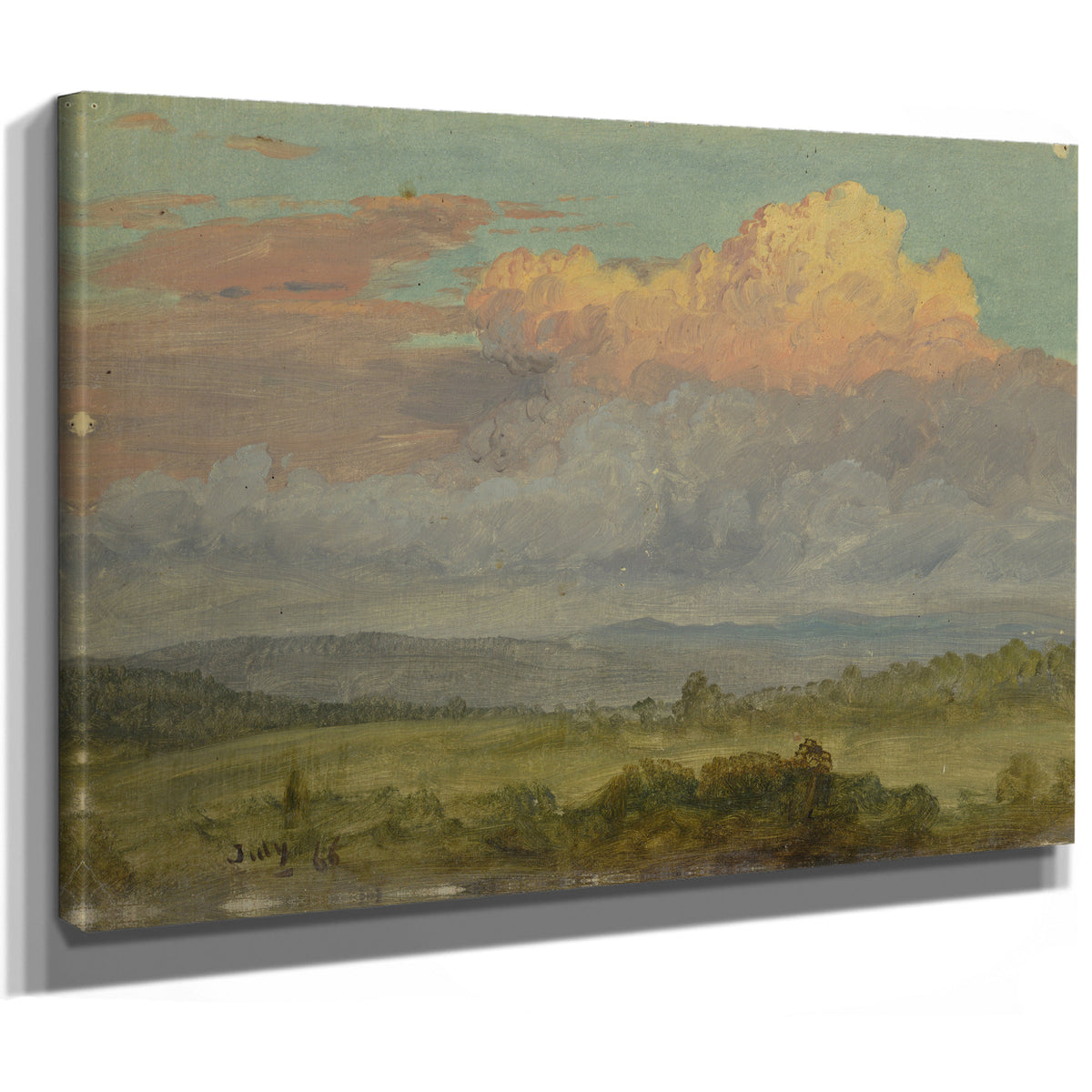 Clouds Hudson Valley New York July By Frederic Edwin Church
