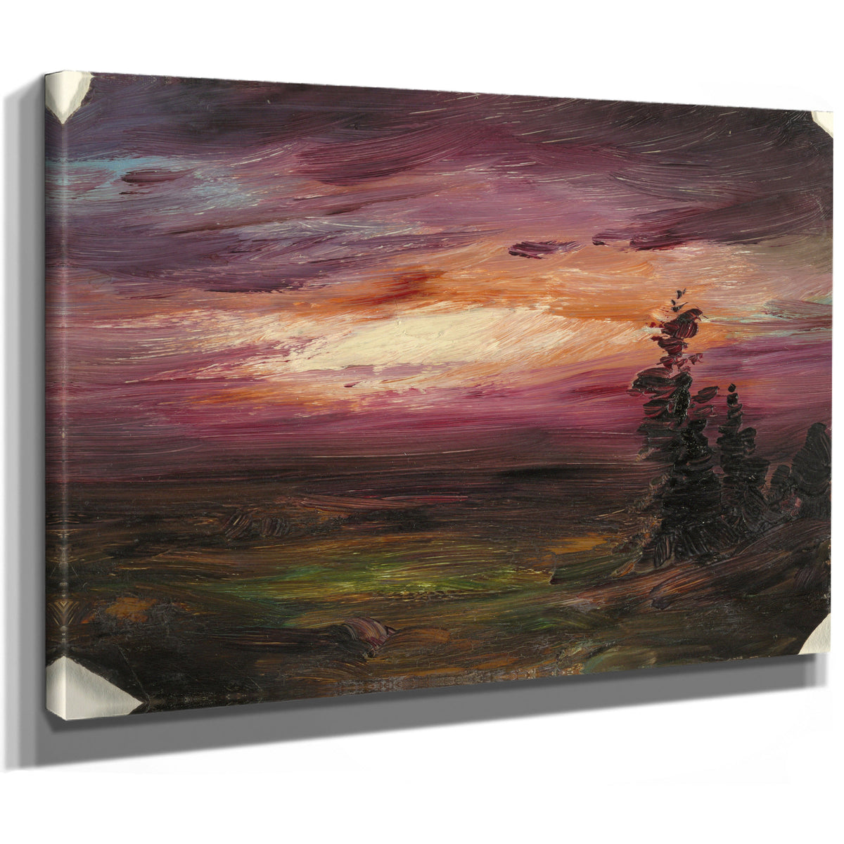 Evening Twilight Ca 1870 By Frederic Edwin Church