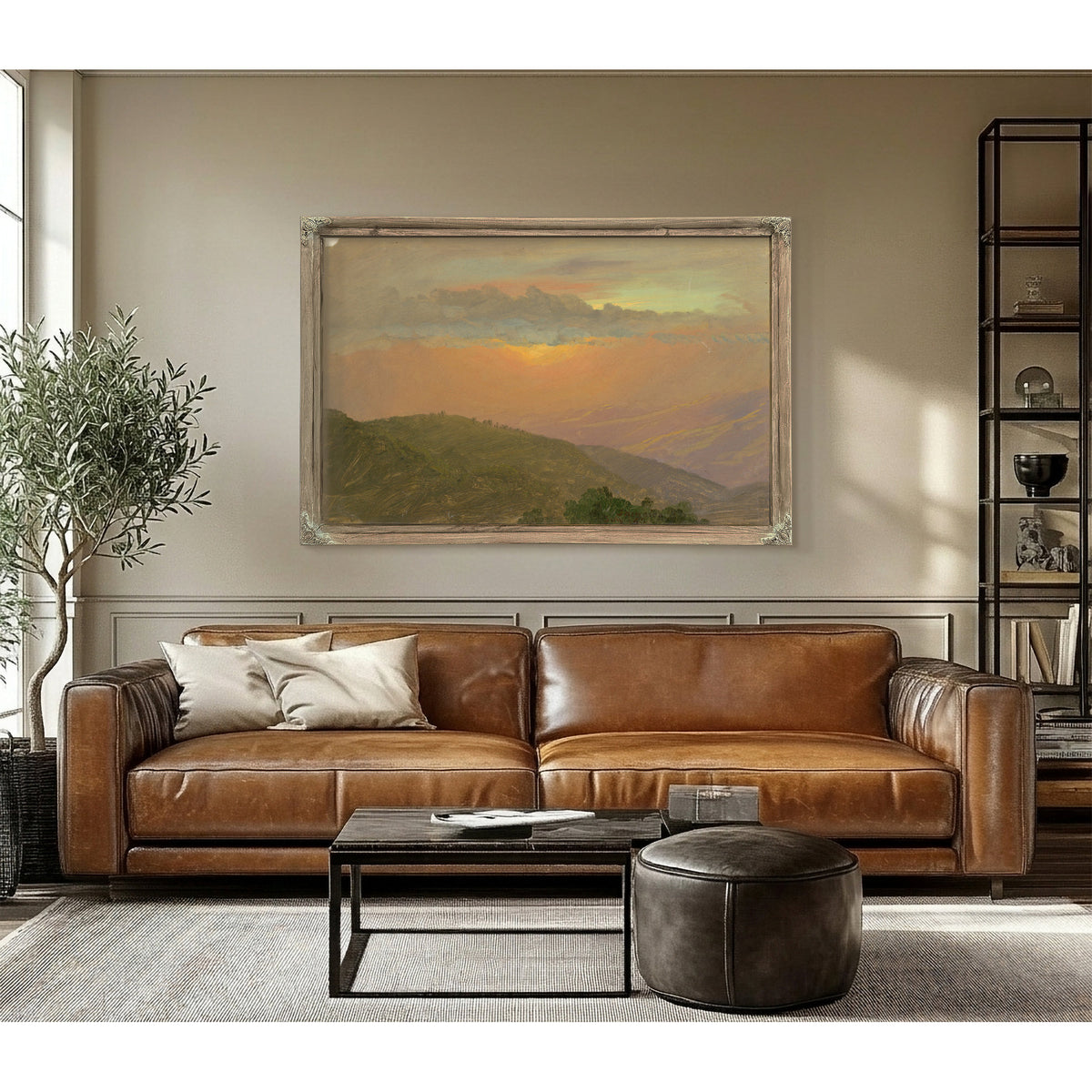 Hilltop 02 By Frederic Edwin Church