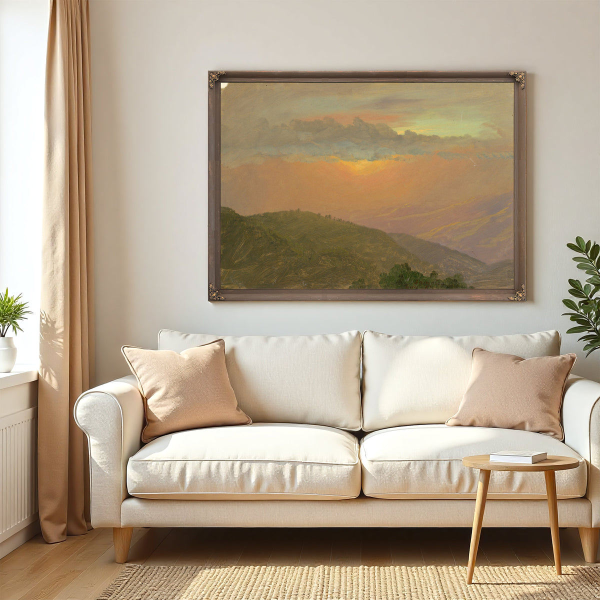 Hilltop 02 By Frederic Edwin Church
