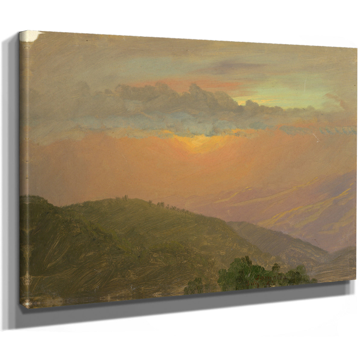 Hilltop 02 By Frederic Edwin Church