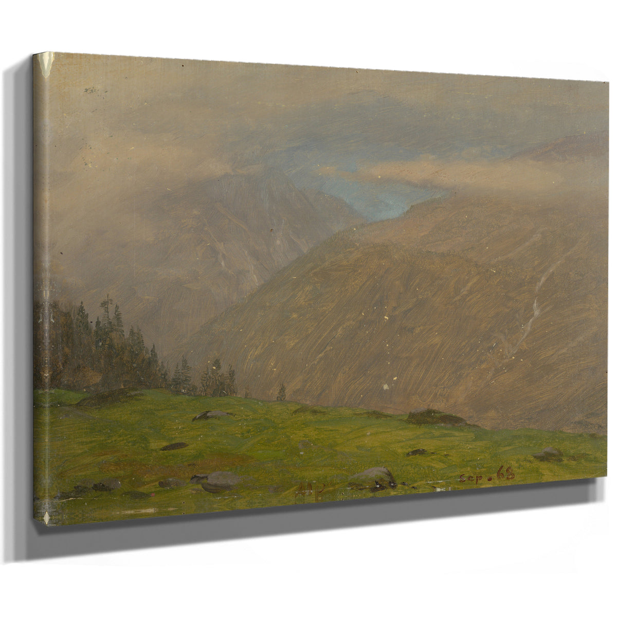 Italian Alps September 1868 By Frederic Edwin Church