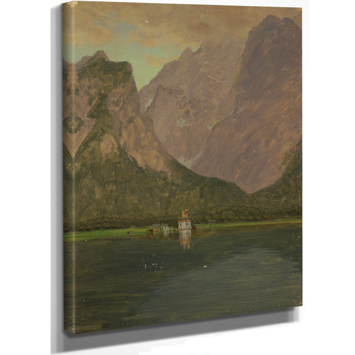 Koenigsee Near Berchtesgaden Bavaria By Frederic Edwin Church
