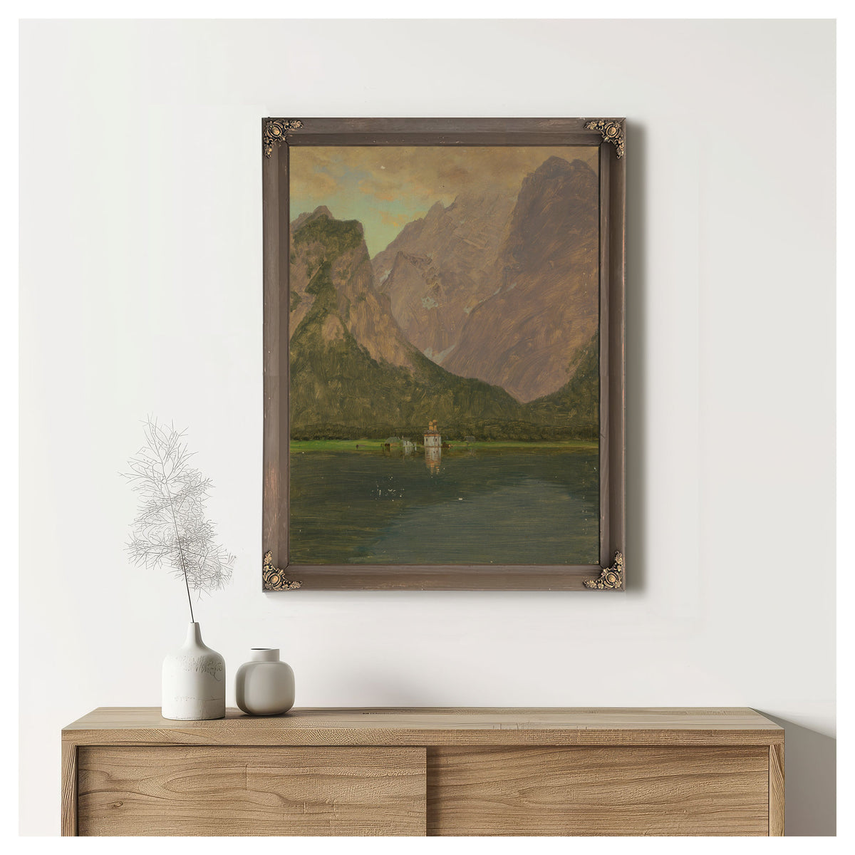 Koenigsee Near Berchtesgaden Bavaria By Frederic Edwin Church