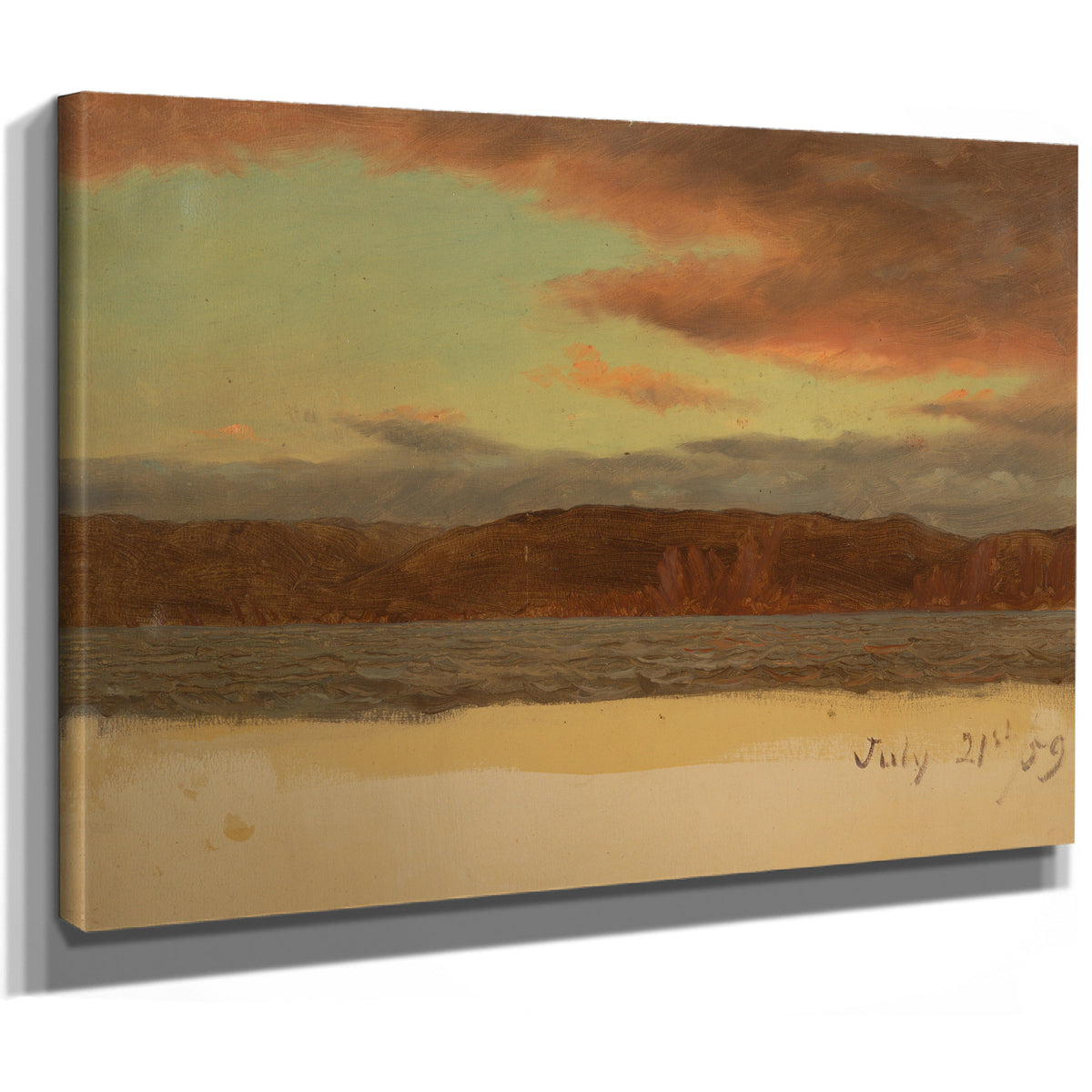 Laborador Or Newfoundland Coast July By Frederic Edwin Church