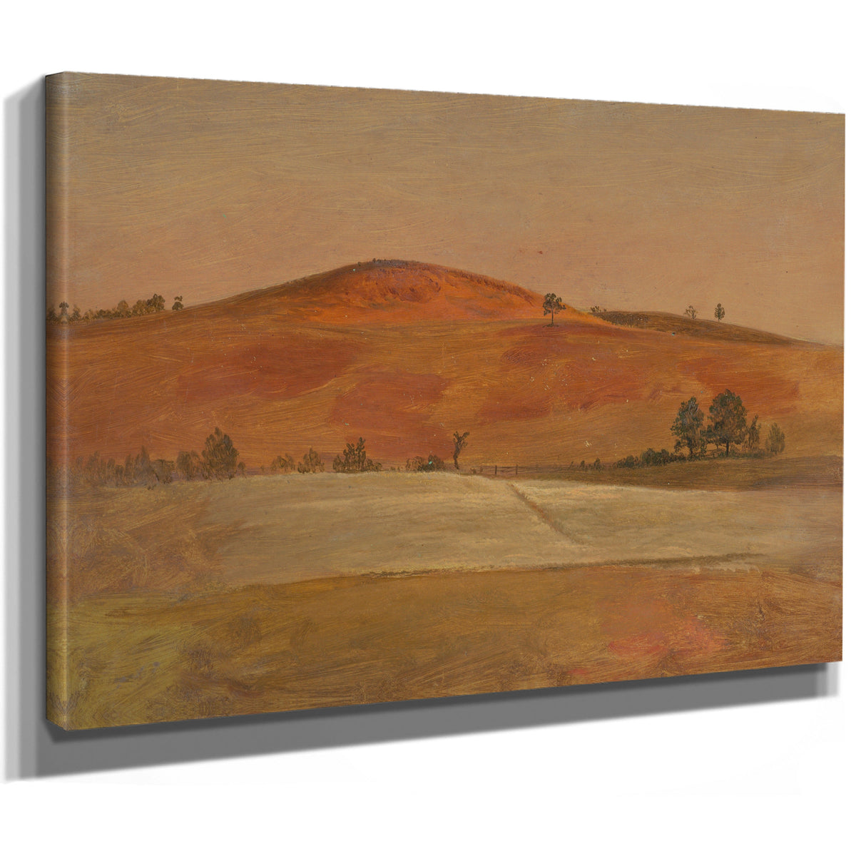 Landscape Low Hill Fields 187080 By Frederic Edwin Church
