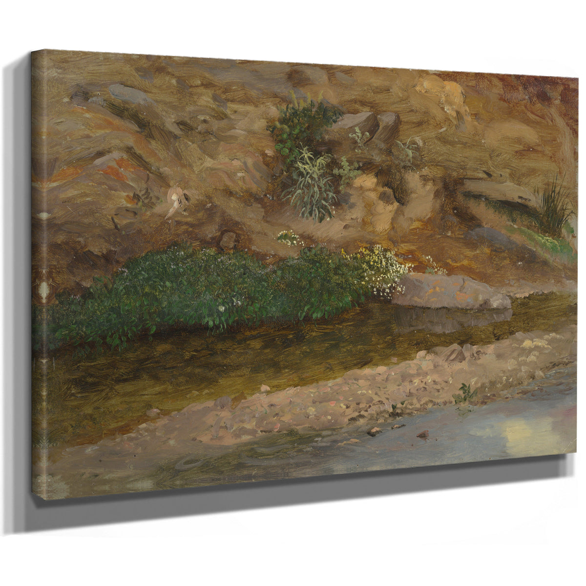 Margin a Stream 1860co70 By Frederic Edwin Church