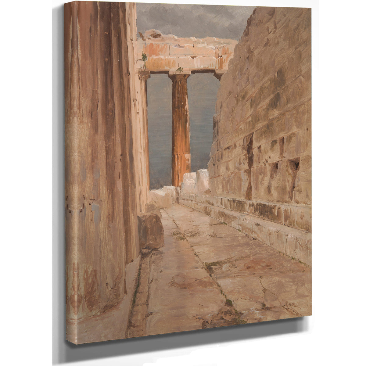 North Peristyle the Parthenon Athens By Frederic Edwin Church