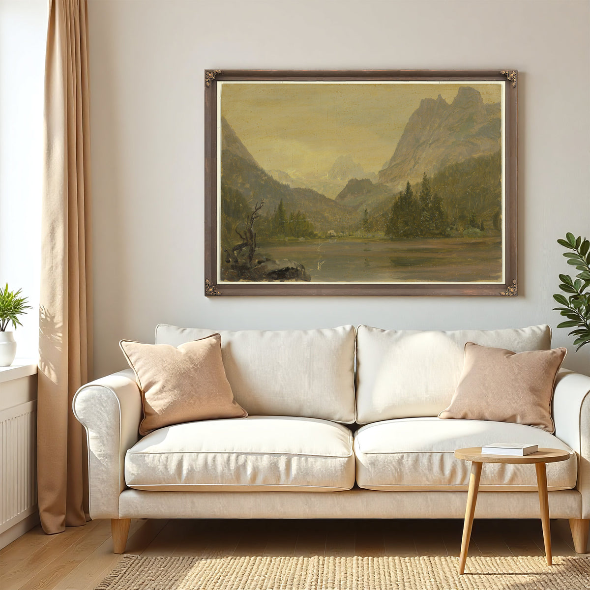 Original Files Alpine Lake Bavaria Or By Frederic Edwin Church