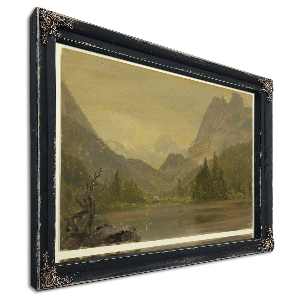 Original Files Alpine Lake Bavaria Or By Frederic Edwin Church