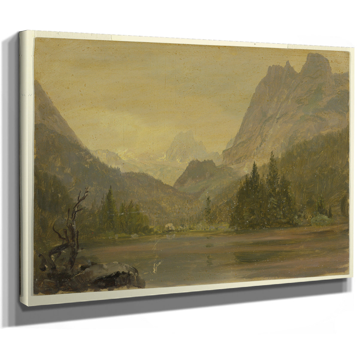 Original Files Alpine Lake Bavaria Or By Frederic Edwin Church