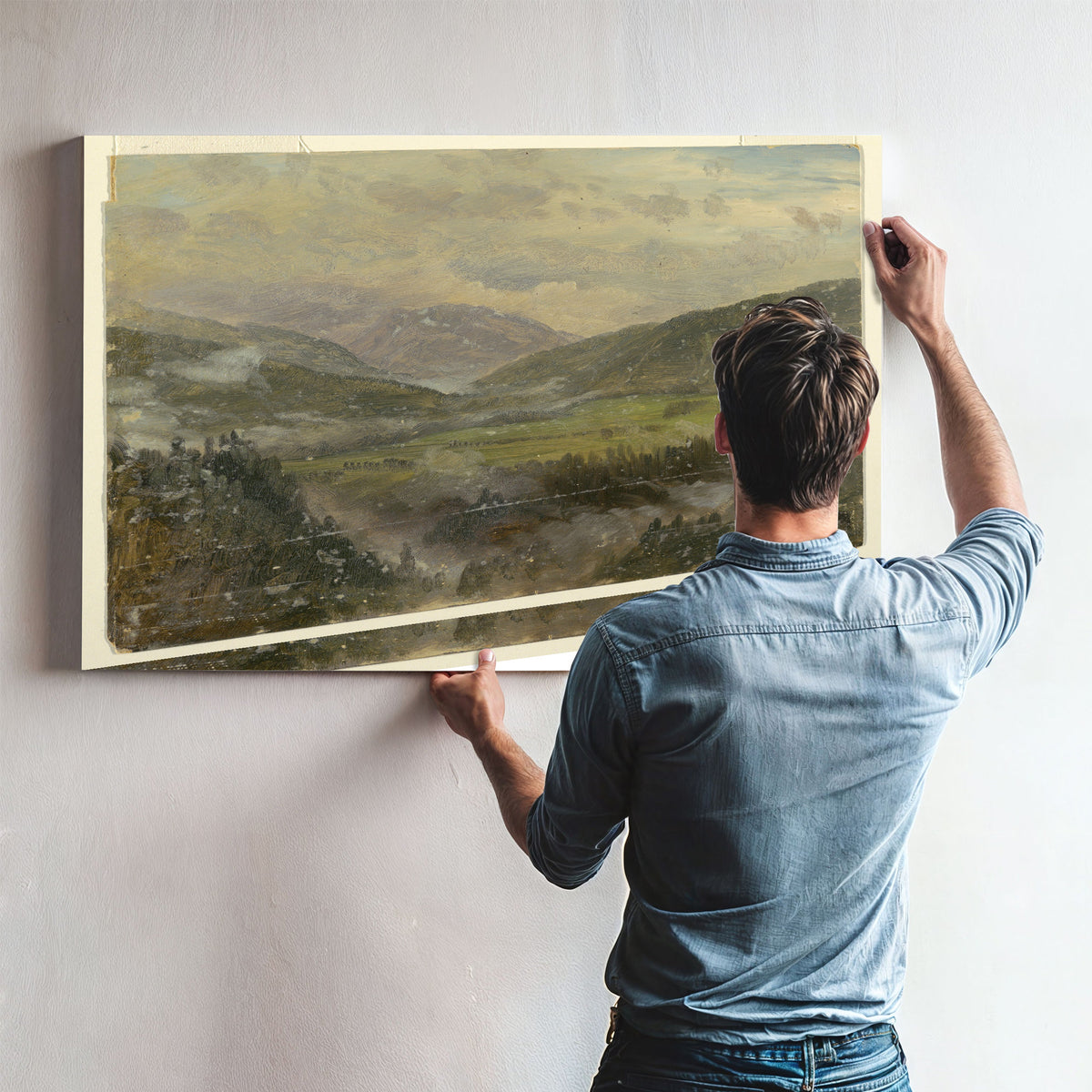 Original Files Apline Landscape By Frederic Edwin Church